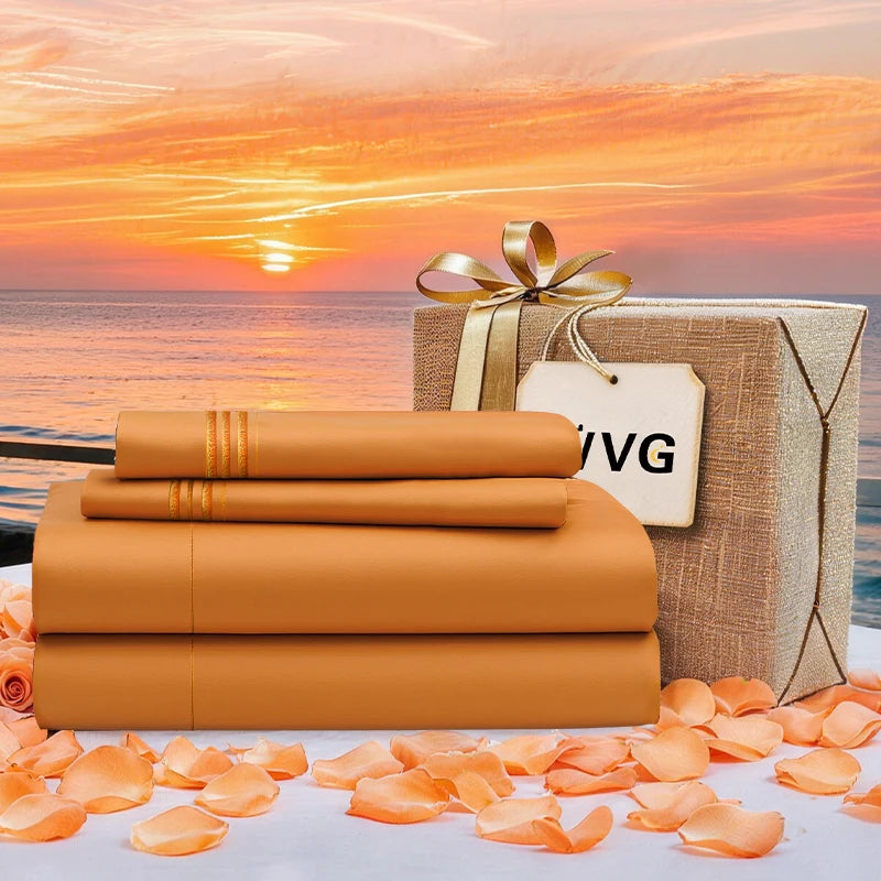 4-Piece Microfiber Sheet Set with 16-Inch Deep Pocket