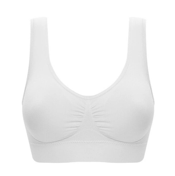 Women's Wireless Padded Sports Bra – Breathable Fitness Running Vest | Push-Up Bralette