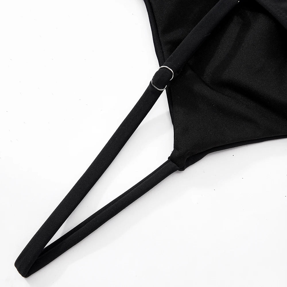 Mesh See-Through Push-Up Monokini — High Waist One-Piece | Women's Swimwear