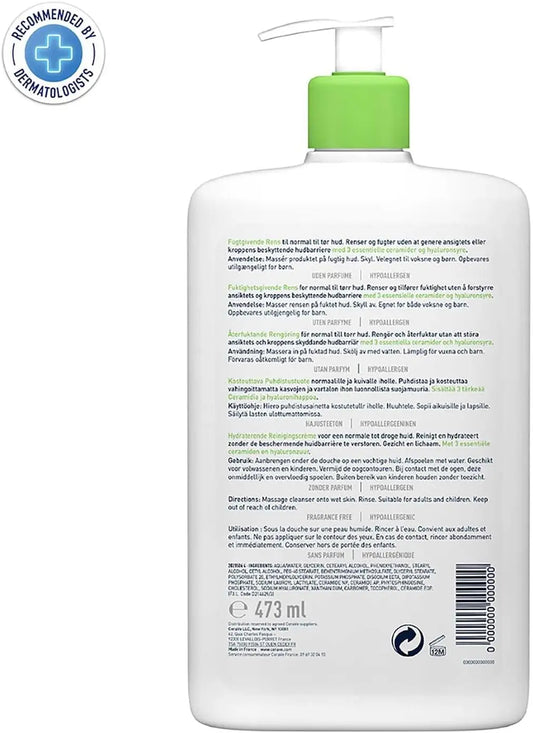 CeraVe Hydrating Cleanser for Normal to Dry Skin – 473ml