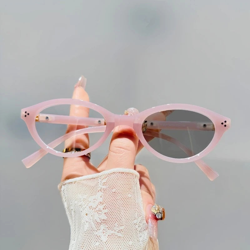 Foldable Oval Photochromic Glasses | Myopia Lens Options