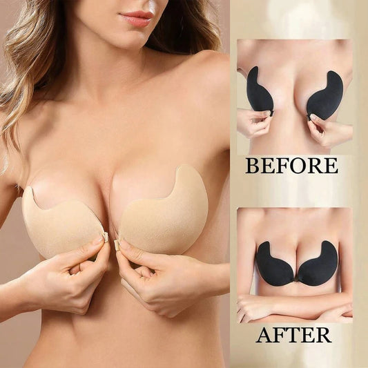 Self-Adhesive Silicone Bra Pads — Strapless Invisible Push-Up Mango Shape