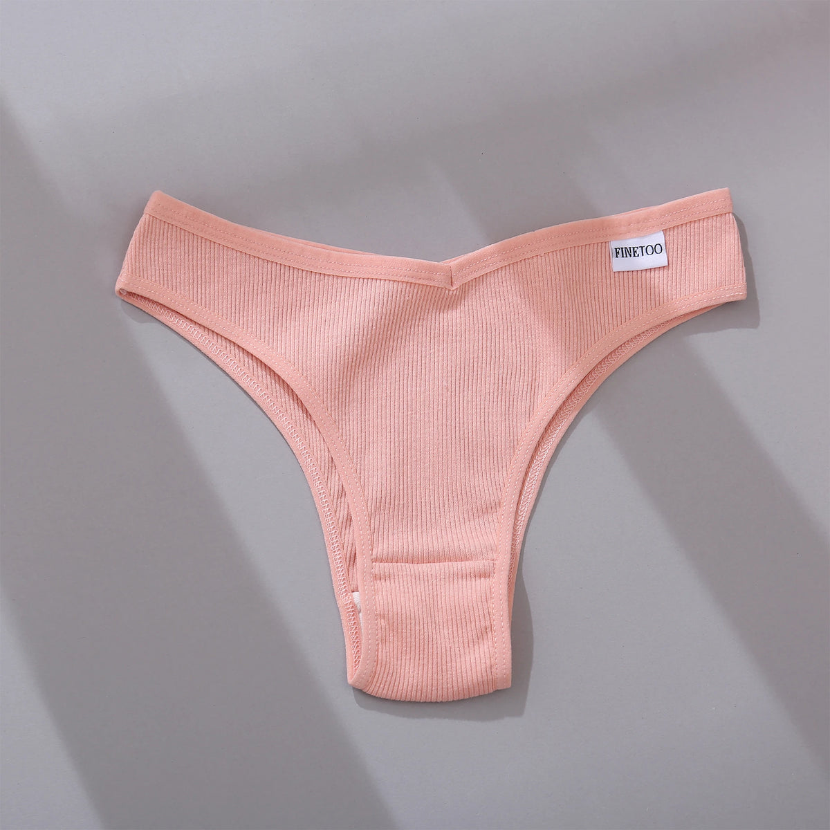 Seamless Cotton Brazilian Bikini Panties – Soft Low-Rise Underwear for Women (M–XL, 5 Colors)