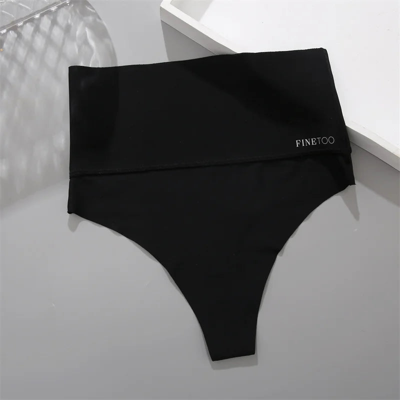 High Waist Seamless Thong — Smooth Sculpting G-String Panties