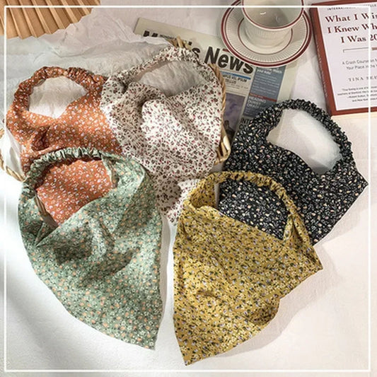 Floral Geometric Triangular Headscarf – Multifunctional Hair Wrap, Wrist Scarf & Kerchief