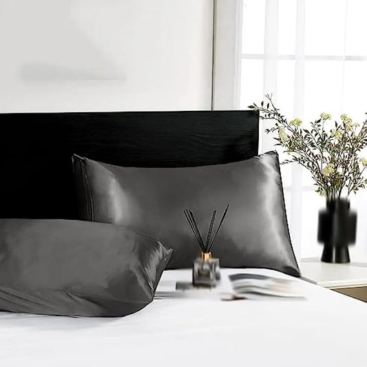 2-Pack Charmeuse Satin Pillowcases, Multiple Sizes