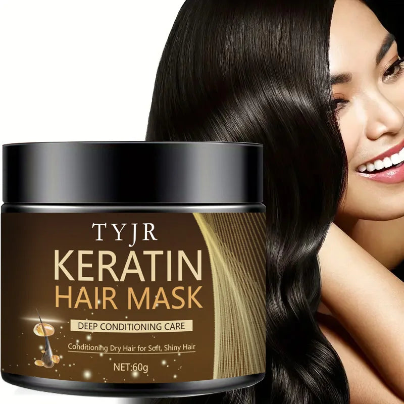 Keratin Hair Mask – Protein Straightening, Frizz Control & Deep Repair for Dry & Damaged Hair | 30g/60g