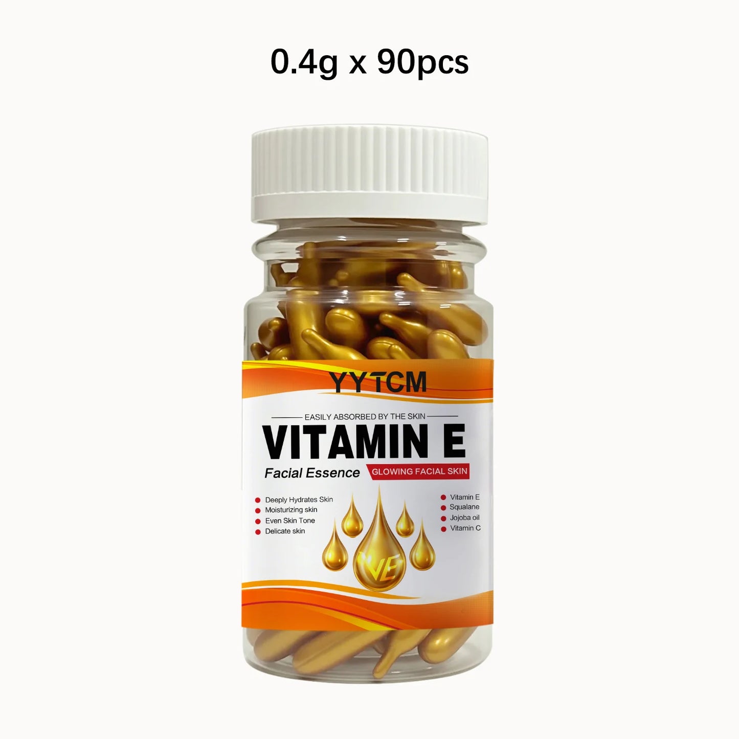 Vitamin E & Squalane Deep Moisturizing Capsule Essence – Brightening Face Serum