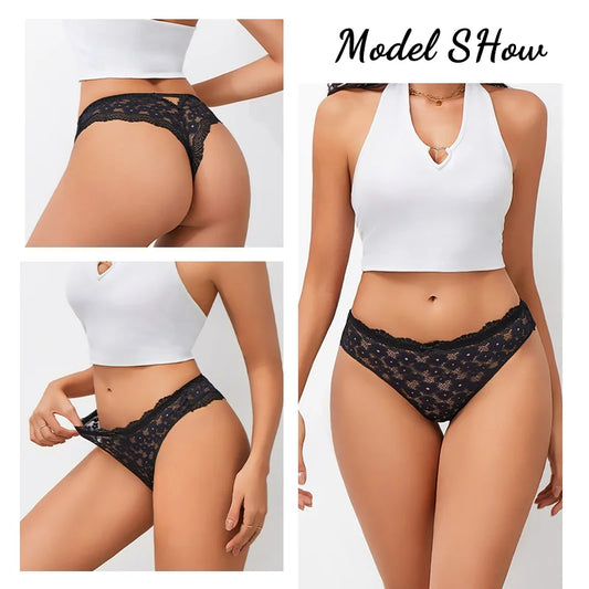 Seamless Low-Rise Thong Panties – Soft Breathable Underwear for Women (S–1XL, 6 Colors)