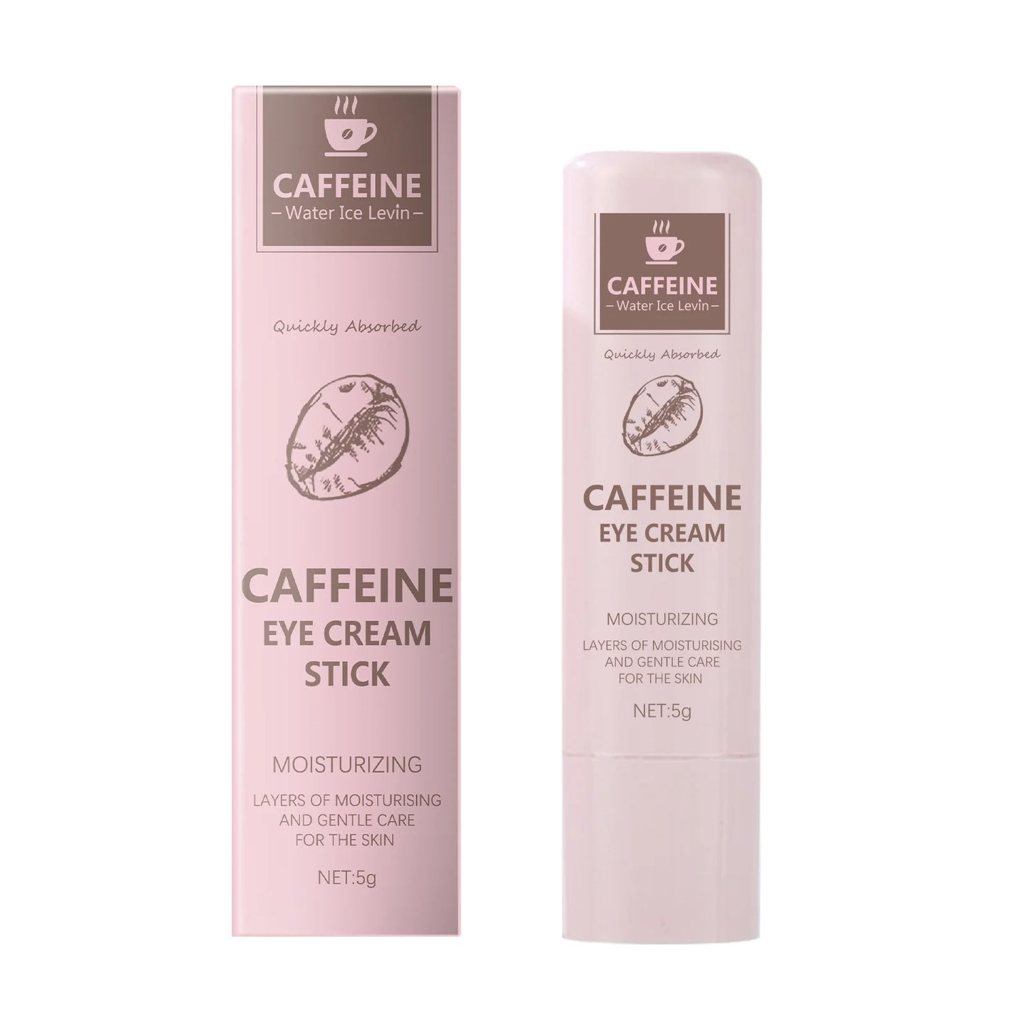 Caffeine & Cocoa Butter Eye Cream Stick – Dark Circles, Eye Bags & Fine Line Relief | Brightening Eye Care | 5g