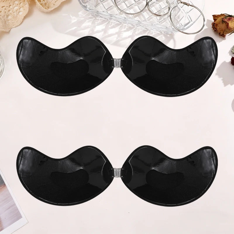 Self-Adhesive Silicone Bra Pads — Strapless Invisible Push-Up Mango Shape