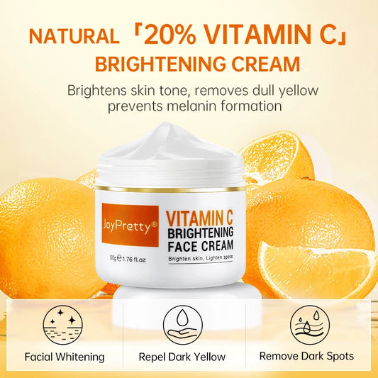 Vitamin C Brightening Skincare Set – Dark Spot Removal, Whitening & Deep Hydration