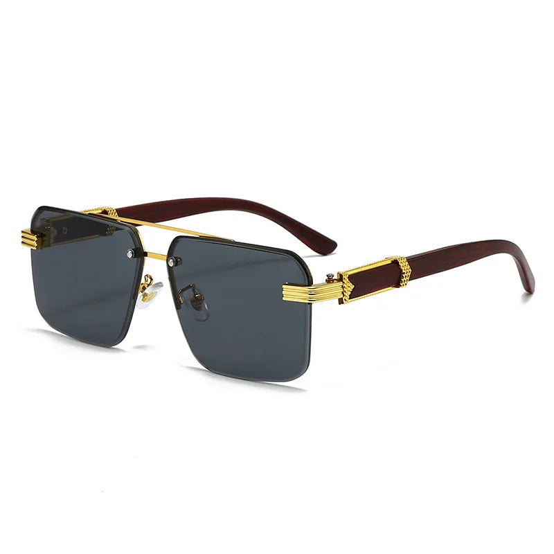 2-Pair Square Sunglasses Set | Unisex Plastic Frames