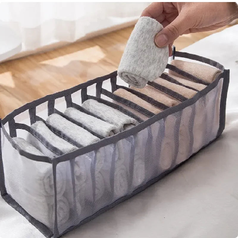 11-Compartment Collapsible Underwear & Bra Storage Box