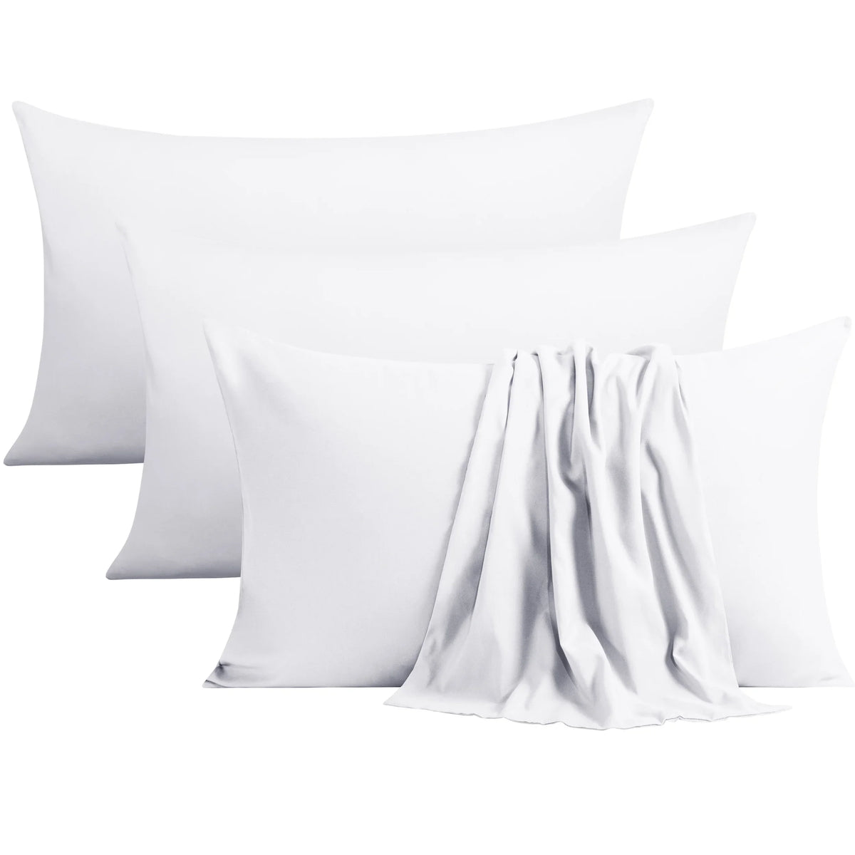 4-Pack Microfiber Pillowcases with Envelope Closure