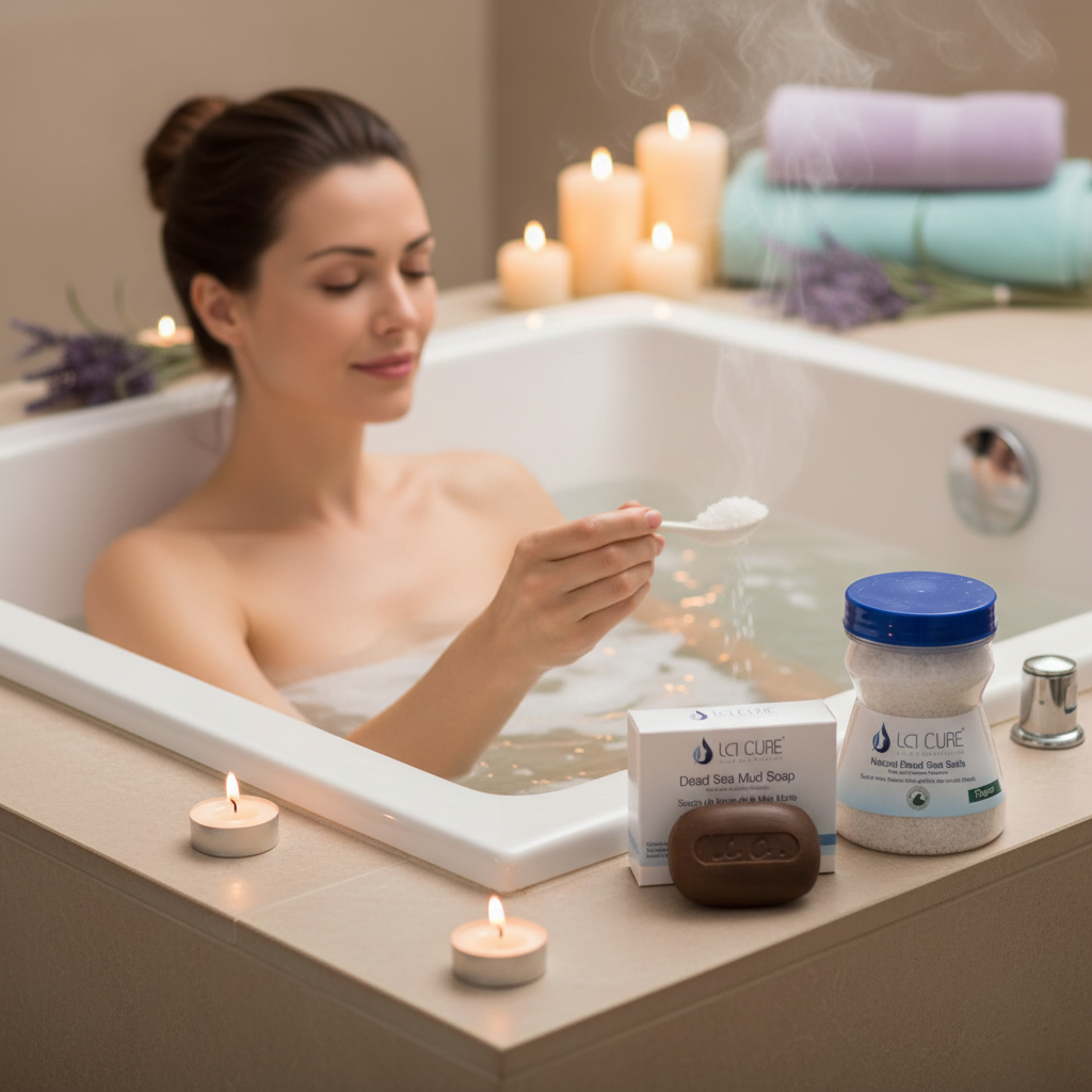 La Cure Dead Sea Bath Salt & Mineral Mud Soap Duo – Spa Body Care Set