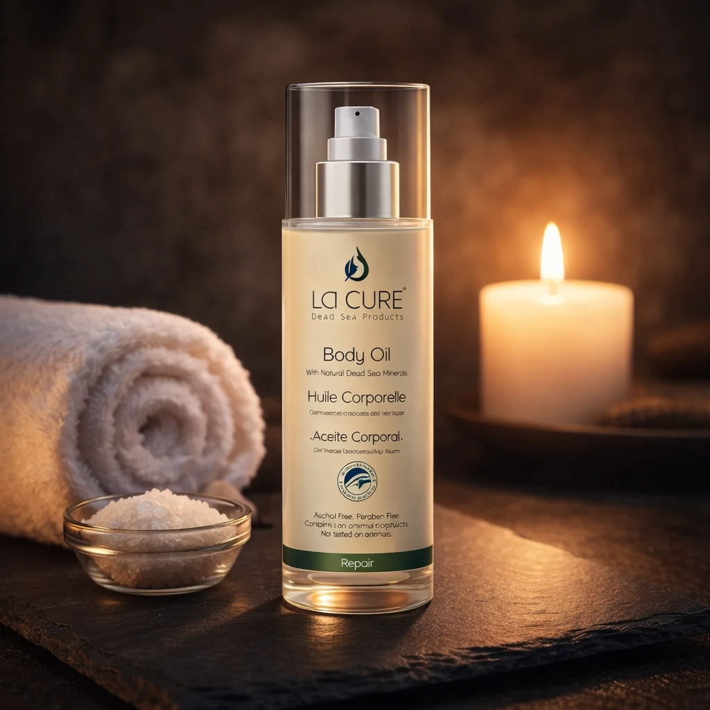 La Cure Dead Sea Body Oil – Moisturizing Massage Oil for Dry, Glowing Skin, 190ml