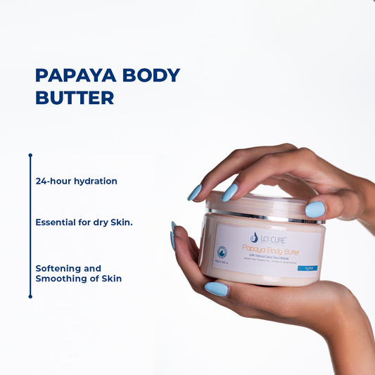 La Cure Papaya Dead Sea Body Butter – Firming Anti-Aging Moisturizer, 250g