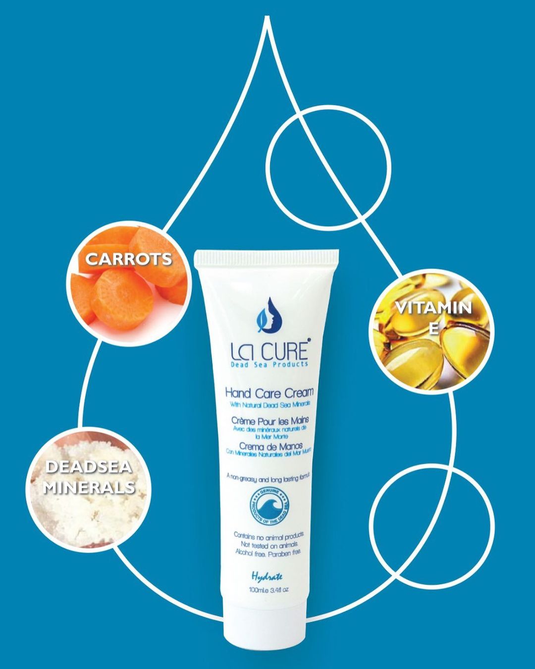 La Cure Dead Sea Hand & Foot Care Gift Set – Creams & Mud Soap, 3-Piece Set