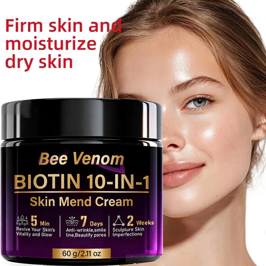 Bee Venom & Biotin 10-in-1 Anti-Aging Face Cream – Firms, Lifts & Glows in 5 Minutes