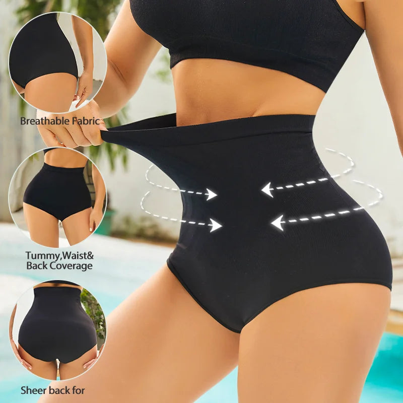Tummy Control Thong Shapewear – High-Waist Seamless Butt Lifter Panty for Women (M–XL, 3 Colors)