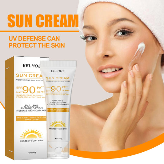 Eelhoe Physical UV Defense Isolation Cream – Sweatproof Moisturizing Sunscreen 40g