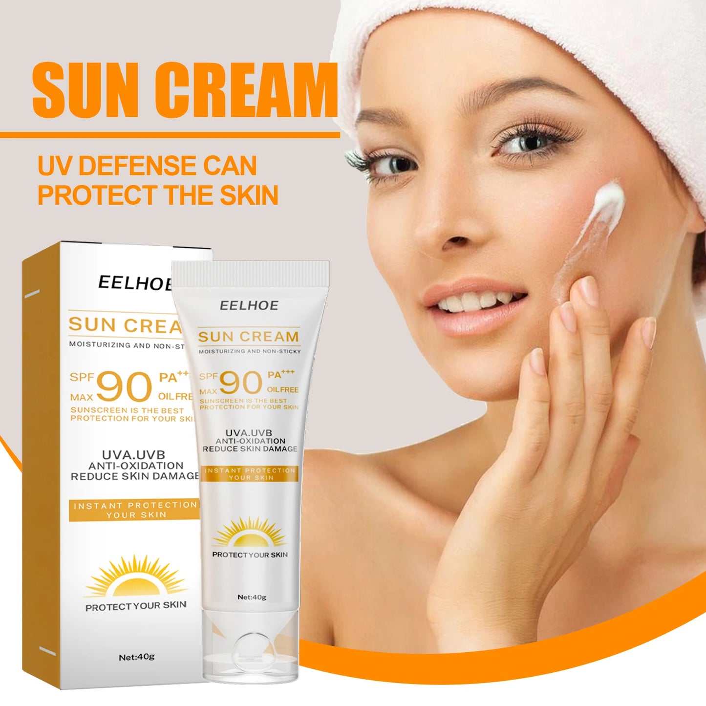 Physical UV Defense Isolation Cream – Sweatproof, Moisturizing & No White Cast (40g)