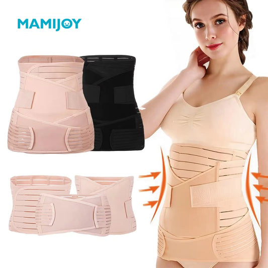 3-in-1 Postpartum Belly Band & Waist Trainer – Tummy, Pelvis & Waist Recovery Corset