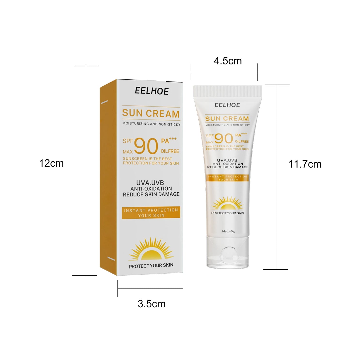 Physical UV Defense Isolation Cream – Sweatproof, Moisturizing & No White Cast (40g)
