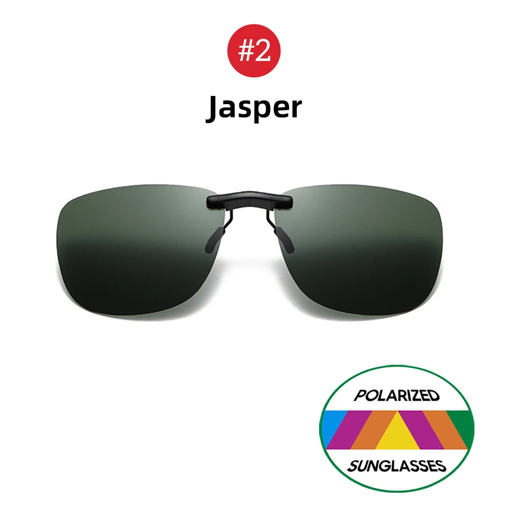 Square Clip-On Sunglass Lenses | Single or 3-Piece Options