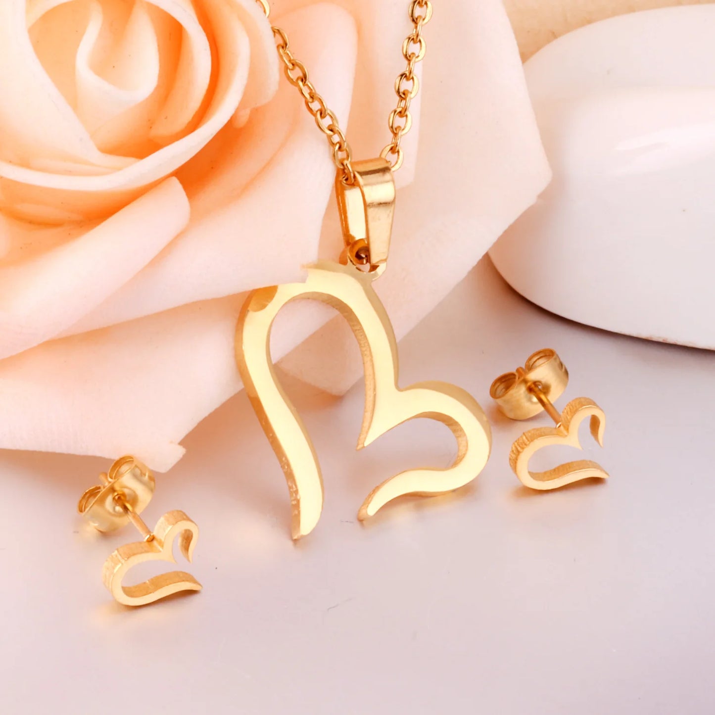 Tree of Life Jewelry Set – Stainless Steel Necklace & Earrings for Women