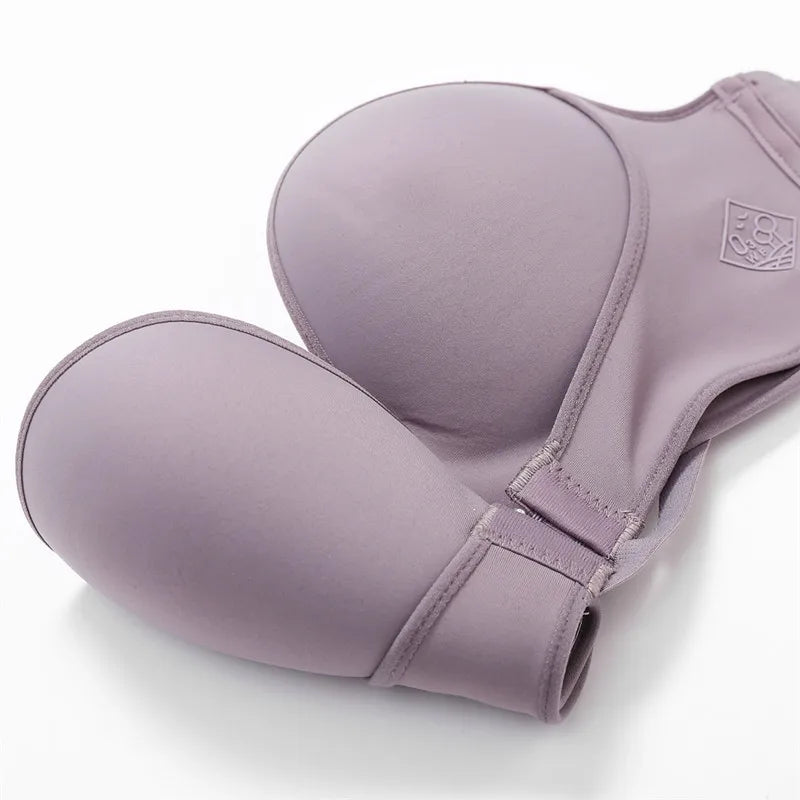 Front Closure Sexy Push Up Bra Women Invisible Bras Underwear Lingerie for Female Brassiere Strapless Seamless Bralette ABC Cup
