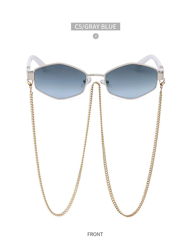 Small-Frame Punk Sunglasses | Colored Lens Options