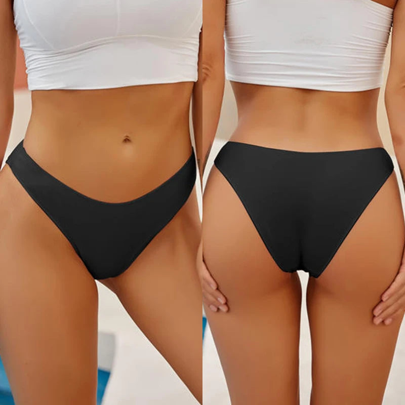 FINETOO M-2XL Women Cotton Soft Panties Midi Waist Pantys Lingerie Femme Panty Briefs Woman Underpants Sexy Underwear for Girls