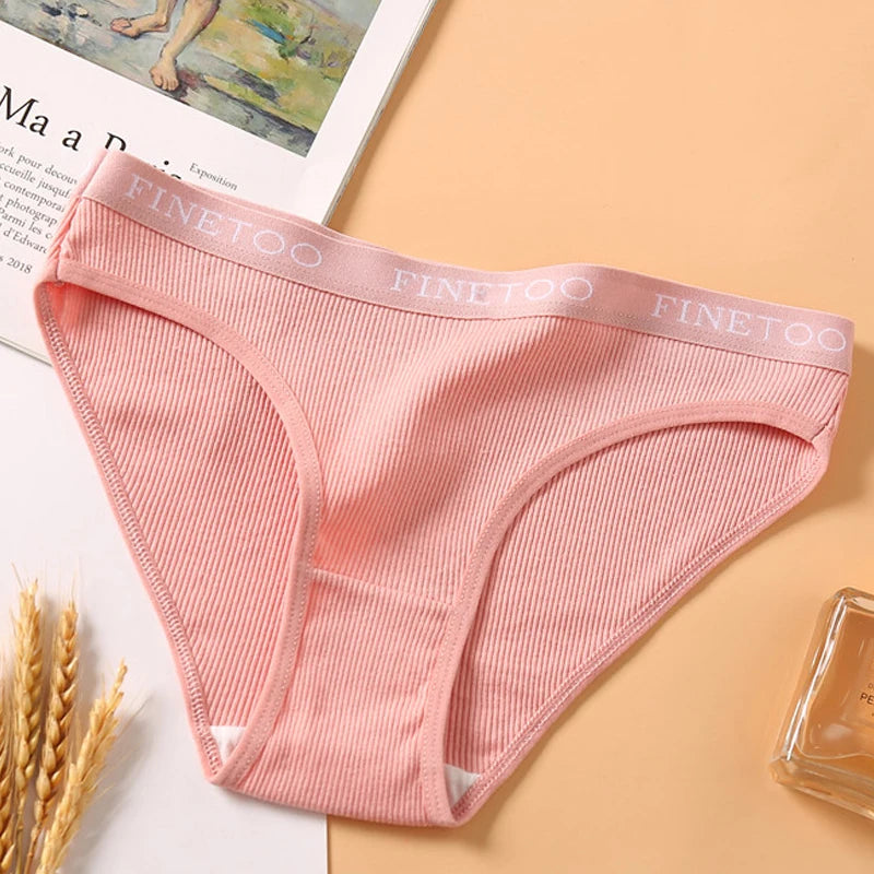 Cotton Low-Rise Brief Panties – Soft Everyday Underwear for Women (M–2XL, 3 Styles, Multiple Colors)