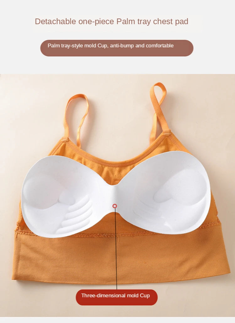 Women's Breathable Padded Sports Bra – Adjustable Straps | Anti-Sweat Shockproof Gym Workout Top
