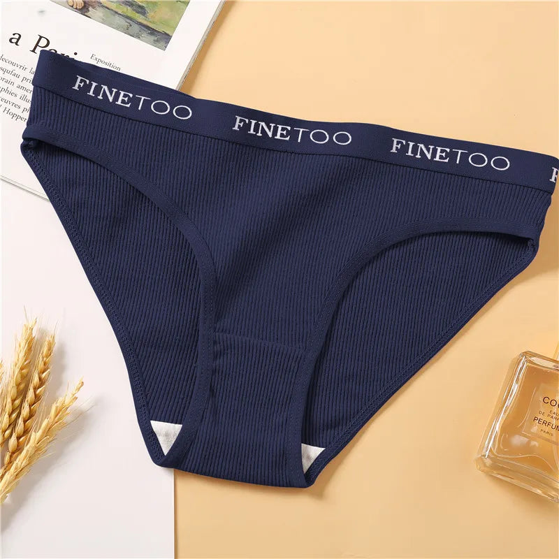 Cotton Low-Rise Brief Panties – Soft Everyday Underwear for Women (M–2XL, 3 Styles, Multiple Colors)