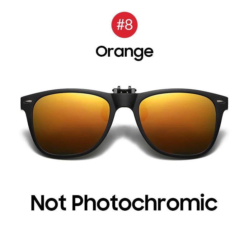 Flip-Up Clip-On Sunglasses | 9 Lens Options