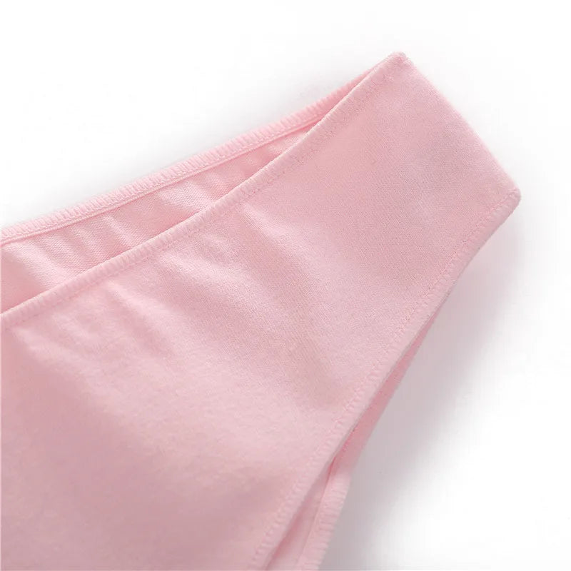 FINETOO M-2XL Women Cotton Soft Panties Midi Waist Pantys Lingerie Femme Panty Briefs Woman Underpants Sexy Underwear for Girls