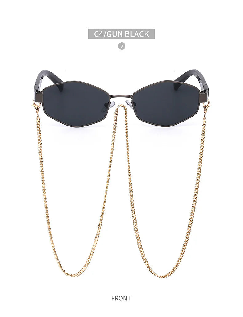 Small-Frame Punk Sunglasses | Colored Lens Options