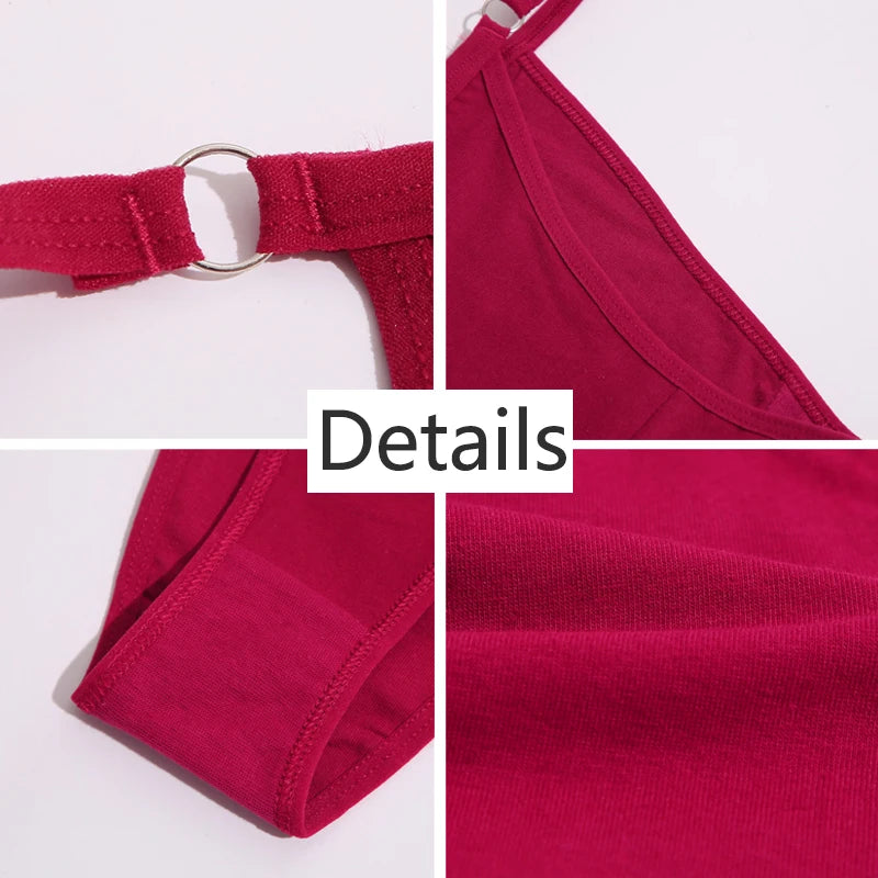 3-Pack Cotton Ring-Strap Bikini Briefs — Low-Rise Soft Panties M–2XL