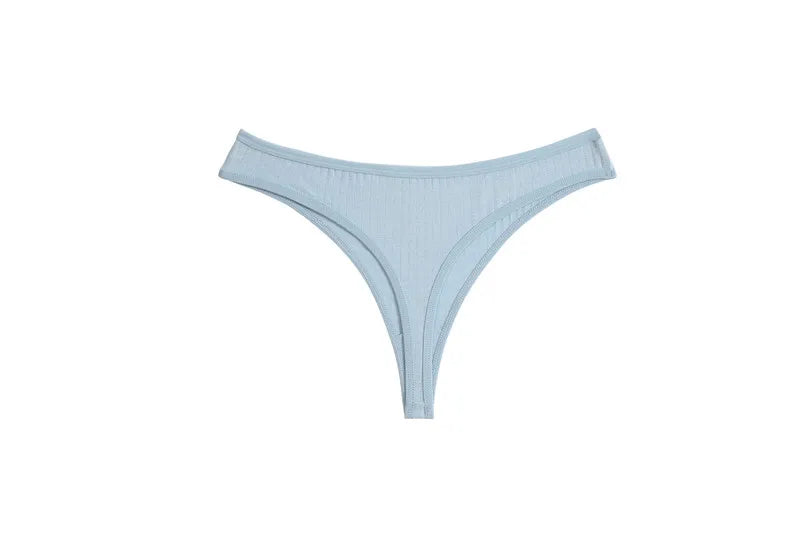 FINETOO 7PCS/Set G-string Cotton Women Lingerie Panties Thong Female Underwear Sexy Pantys Underpant Girl Intimates Thongs S-XL