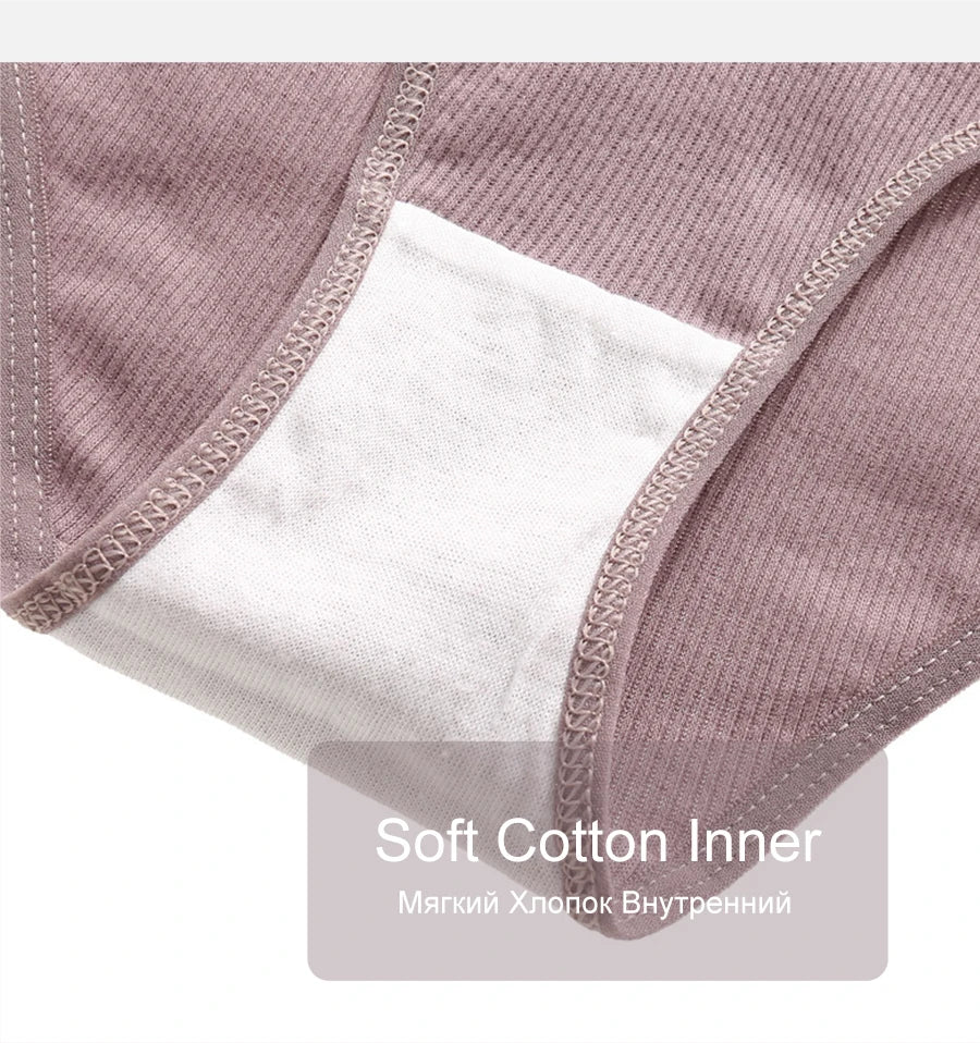 3-Pack Cotton Brief Panties – Soft Low-Rise Everyday Underwear for Women (M–2XL, 28 Color Sets, 2 Styles)