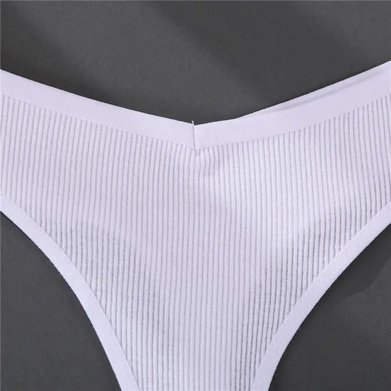 Sexy Panties Women G-string Cotton Feamle Underwear Panties Low Waist Thong Underpants 6 Solid Color Pantys Intimates Lingerie