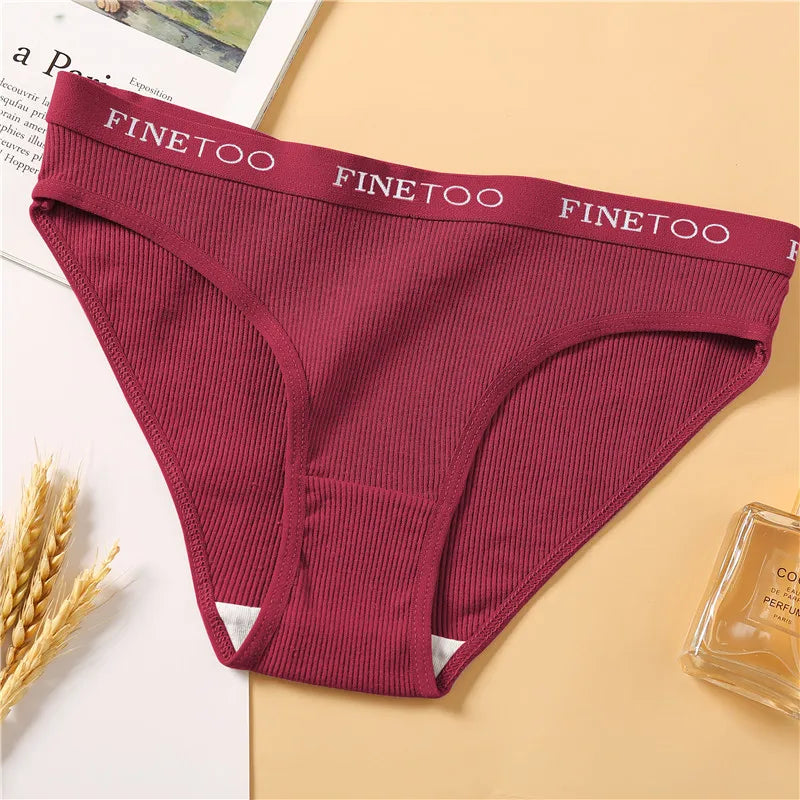 Cotton Low-Rise Brief Panties – Soft Everyday Underwear for Women (M–2XL, 3 Styles, Multiple Colors)