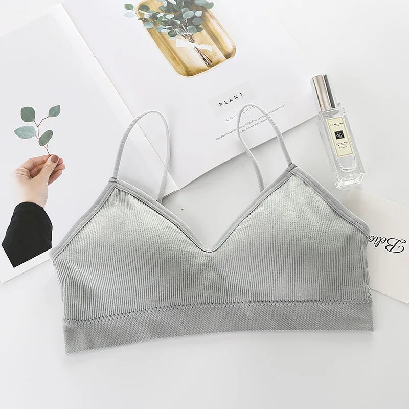 Women's Seamless Padded Sports Bra – Wire-Free Running Bralette | One Size S-M