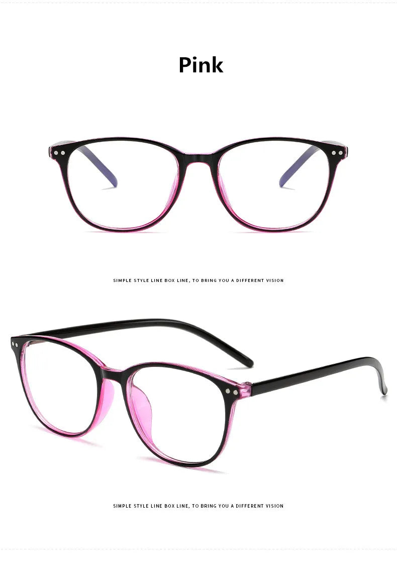 Oval Reading Glasses | Pink, Black or Blue, +1.00 to +4.00