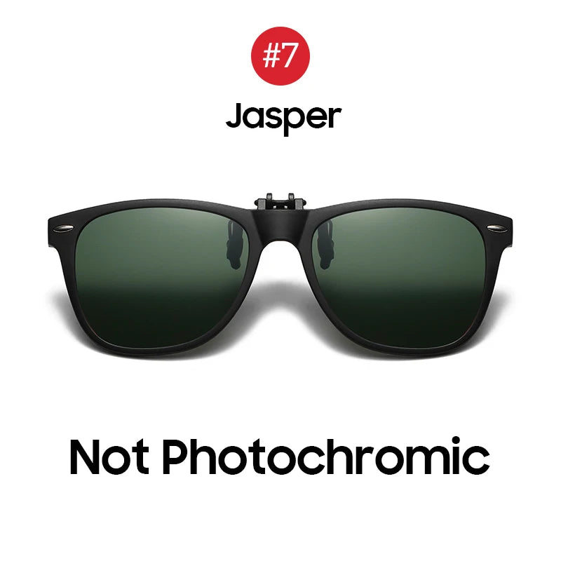 Flip-Up Clip-On Sunglasses | 9 Lens Options