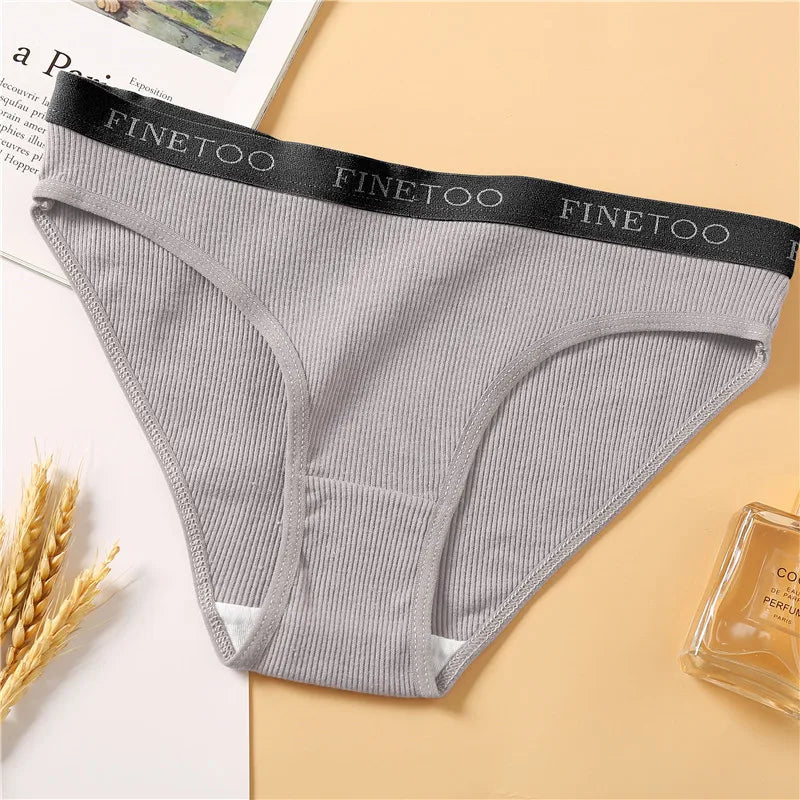 Cotton Low-Rise Brief Panties – Soft Everyday Underwear for Women (M–2XL, 3 Styles, Multiple Colors)
