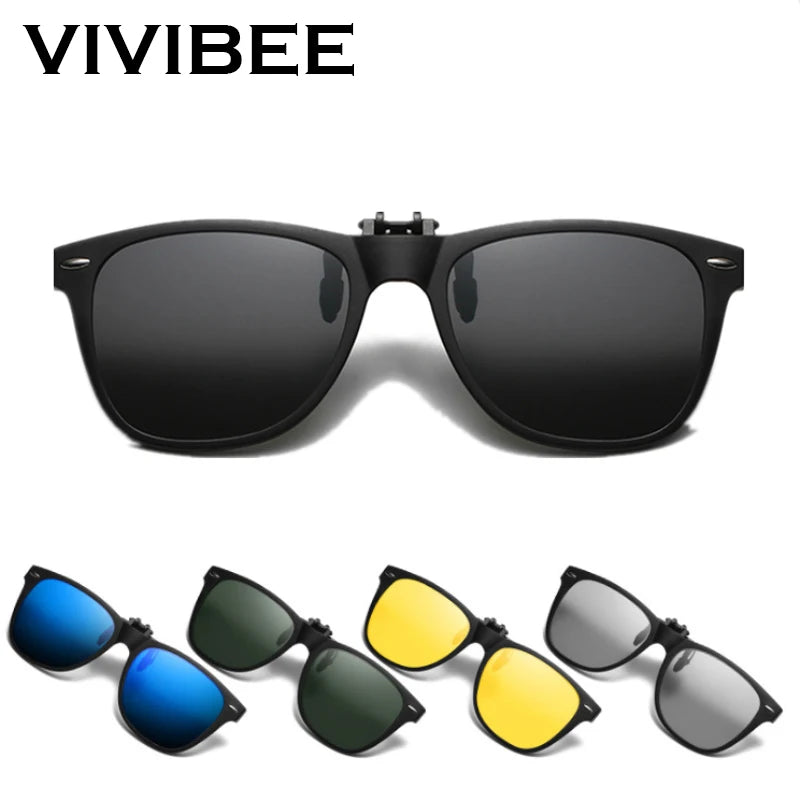 Flip-Up Clip-On Sunglasses | 9 Lens Options